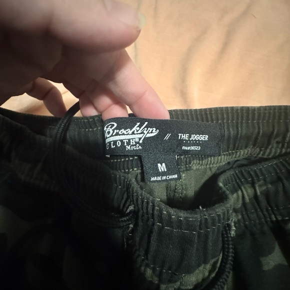 Brooklyn Cloth Green Camouflage Joggers - Picture 2 of 3